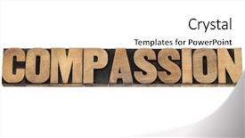  Presentation with compassion - Amazing presentation theme having compassion word - isolated text backdrop and a white colored foreground