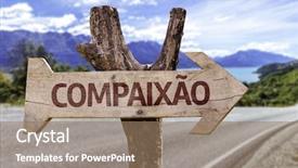  Presentation with compassion - Audience pleasing slides consisting of catamaran is moored in calm sea of adriatic sea sailboat with tender or and calm sea in the evening silba croatia backdrop and a light gray colored foreground.