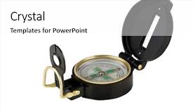  Presentation with engineering - PPT layouts with compast - close-up of a engineering compas background and a white colored foreground