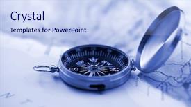  Presentation with compass map - Beautiful PPT layouts featuring compast - gold compass map backdrop and a sky blue colored foreground