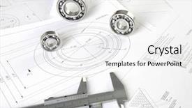  Presentation with mechanical engineering - Audience pleasing PPT theme consisting of compendium - drawings of the engineer backdrop and a white colored foreground