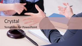  Presentation with compensation - Amazing slide deck having compensation - injured employee visiting lawyer backdrop and a coral colored foreground