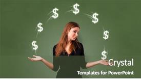  Presentation with caregiver and elderly person - Cool new slide set with compensation management - young happy person juggle backdrop and a tawny brown colored foreground