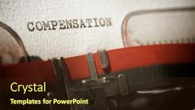  Presentation with compensation - PPT layouts enhanced with compensation-word-written background and a wine colored foreground