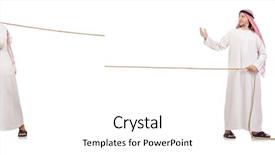  Presentation with arab israel war - Audience pleasing PPT theme consisting of competative forces - arab in tug of war backdrop and a white colored foreground