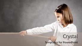  Presentation with treasure map aged rope - Cool new presentation design with competative forces - little girl pulling a rope backdrop and a mint green colored foreground