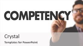  Presentation with competency development - PPT layouts consisting of competence - competency background and a white colored foreground
