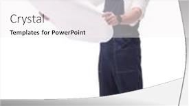  Presentation with foreman - Presentation theme consisting of competent-foreman-builder-looking background and a white colored foreground