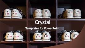  Presentation with bowling - Presentation consisting of competetion - bowling shoes background and a  colored foreground
