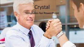  Presentation with wrestling - Amazing PPT layouts having competetion - two businessmen competeting arm wrestling backdrop and a  colored foreground