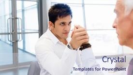  Presentation with wrestling - Colorful PPT theme enhanced with competetion - two businessmen competeting arm wrestling backdrop and a  colored foreground