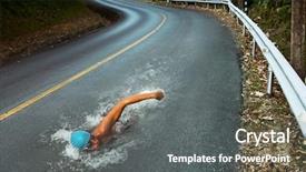  Presentation with swim - Beautiful PPT theme featuring genetics sexual - ejaculation word cloud concept backdrop and a light gray colored foreground