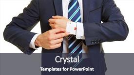  Presentation with business competition - PPT theme featuring competition - tricky business manager pulling background and a tawny brown colored foreground