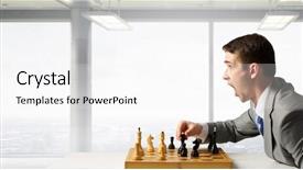  Presentation with business competition - Presentation theme having competition and strategy in business mixed media background and a white colored foreground