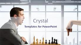  Presentation with business competition - Slide deck with competition and strategy in business mixed media background and a sky blue colored foreground