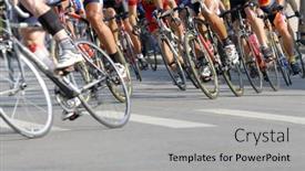  Presentation with portfolio - Presentation design consisting of face of a real africa background and a coral colored foreground.