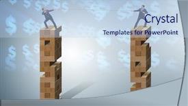  Presentation with war - Colorful presentation design enhanced with competition concept with tug backdrop and a light blue colored foreground