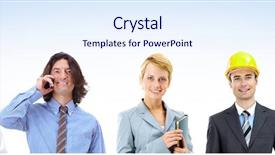  Presentation with collage of diversity people - Slide deck having competition doctor - collage of several people posing background and a sky blue colored foreground