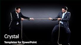  Presentation with business competition - Colorful slide deck enhanced with competition isolated on white background backdrop and a black colored foreground