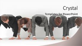  Presentation with business competition - Amazing theme having competitiveness - business team is backdrop and a white colored foreground