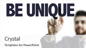  Presentation with business man climbs up to the top of 3d success stairs steps - PPT layouts featuring competitor analysis - business man pointing the text background and a white colored foreground