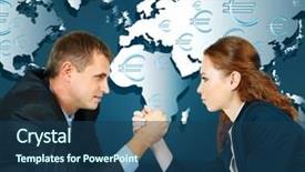  Presentation with wrestling - PPT layouts with competitor profile - business success strategy concept business background and a  colored foreground