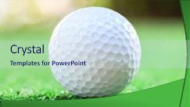  Presentation with golf - Slides with competly blank - golf ball on lip background and a sky blue colored foreground