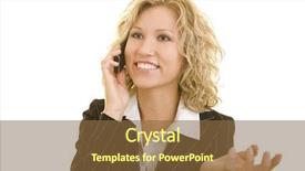  Presentation with corporate - Presentation design with complacency - blonde corporate woman using her background and a  colored foreground