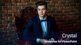  Presentation with fashion accessories - Cool new theme with complacency - portrait of a stylish handsome backdrop and a navy blue colored foreground