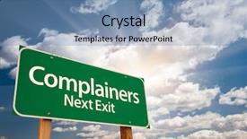  Presentation with sky sun - Presentation theme featuring cheerful happy smiling fingers background and a light blue colored foreground