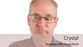  Presentation with ancient egyptian man - Slide set enhanced with complain - man is displeased about something background and a soft green colored foreground