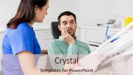  Presentation with dental office - Cool new presentation theme with complain - medicine dentistry and healthcare concept backdrop and a lemonade colored foreground