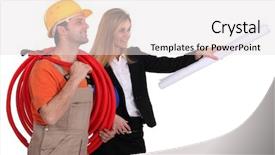  Presentation with craftsman - Colorful PPT layouts enhanced with complement - craftsman and architect backdrop and a  colored foreground