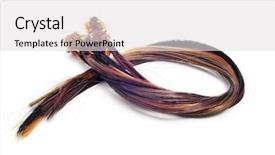  Presentation with different - Cool new theme with complement - hair extensions of different colors backdrop and a  colored foreground