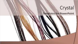  Presentation with white differene - Theme enhanced with complement - hair extensions of different colors background and a  colored foreground