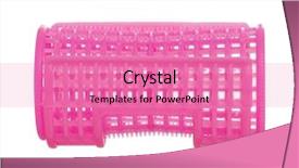  Presentation with pink white - Colorful presentation theme enhanced with complement - pink hair curlers isolated backdrop and a  colored foreground