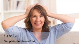  Presentation with reiki - Presentation theme consisting of complementary alternative therapies - woman practicing self reiki transfering background and a light blue colored foreground