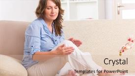  Presentation with reiki - PPT layouts consisting of complementary alternative therapies - woman practicing self reiki transfering background and a lemonade colored foreground