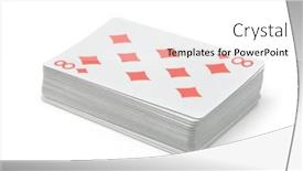  Presentation with playing cards - Slide set featuring complete-deck-of-playing-cards background and a white colored foreground
