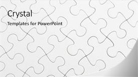  Presentation with complete puzzle - Slide deck consisting of complete puzzle background and a white colored foreground