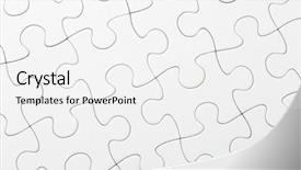  Presentation with complete puzzle - Beautiful PPT theme featuring complete puzzle backdrop and a white colored foreground