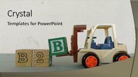  Presentation with complete - Cool new PPT layouts with complete the word b2b backdrop and a light gray colored foreground