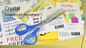  Presentation with coupon - Cool new presentation theme with completely fake fashion coupons backdrop and a yellow colored foreground