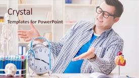  Presentation with medical student - Theme featuring completion time - medical student missing deadlines background and a lemonade colored foreground