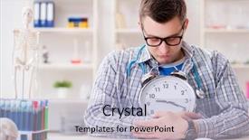  Presentation with medical student - Amazing theme having completion time - medical student missing deadlines backdrop and a light blue colored foreground