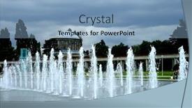  Presentation with complex - Cool new presentation with complex-fountain backdrop and a light blue colored foreground