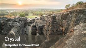  Presentation with caves - PPT layouts with complex maharashtra state in india background and a dark gray colored foreground