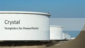  Presentation with crude oil - Theme with complex systems of an oil background and a white colored foreground