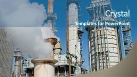  Presentation with petroleum - PPT layouts consisting of complex systems of an oil background and a ocean colored foreground