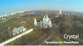  Presentation with solemnity of mother mary of god - Amazing presentation theme having complex with church of kazan backdrop and a tawny brown colored foreground